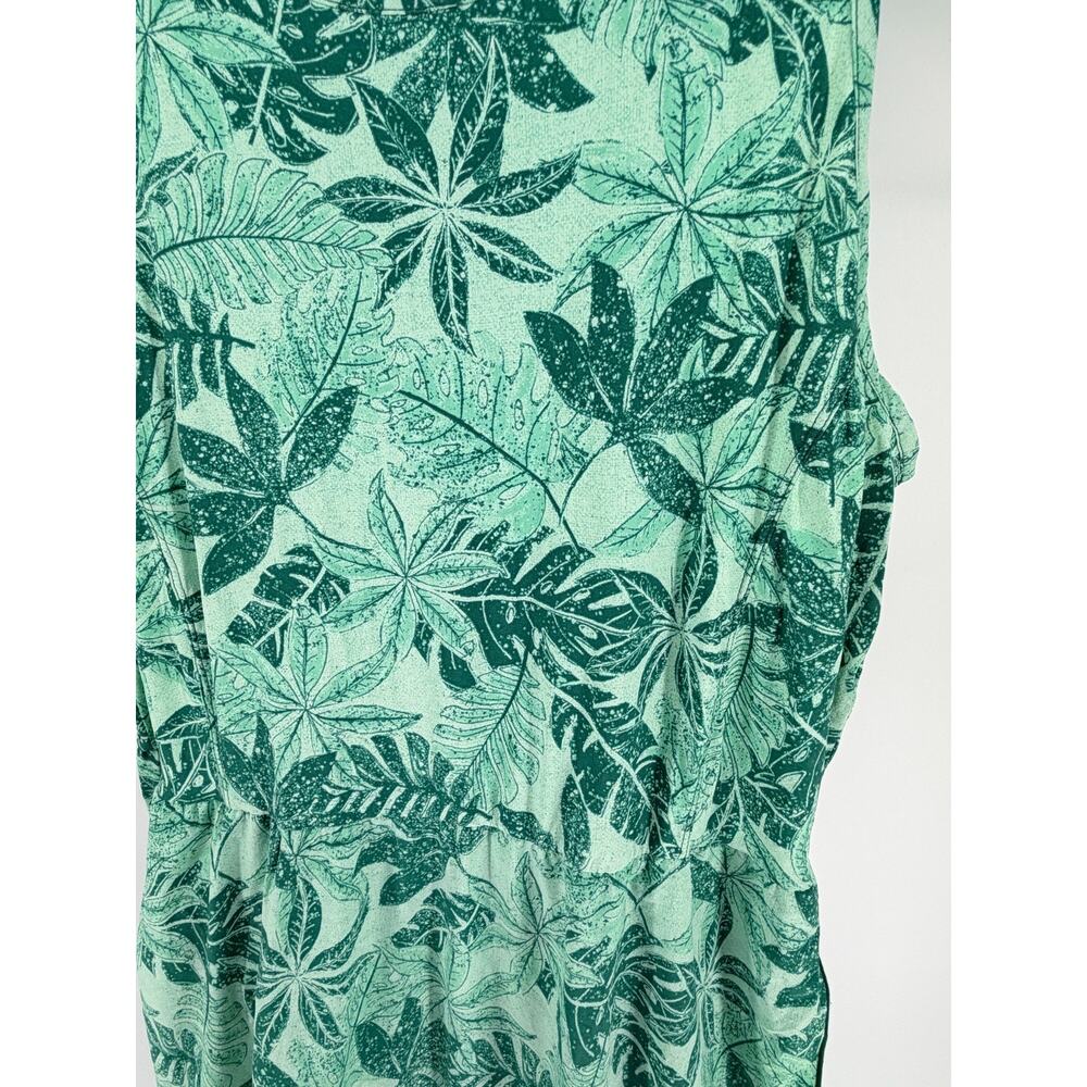 Toad&Co Sunkissed Maxi Dress Medium Kelp Green Botanic Print NWT Sustainable $95 - Picture 7 of 10